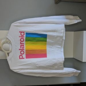 Polaroid cropped sweatshirt